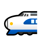 SoftBank high-speed train with bullet nose emoji image