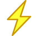 SoftBank high voltage sign emoji image