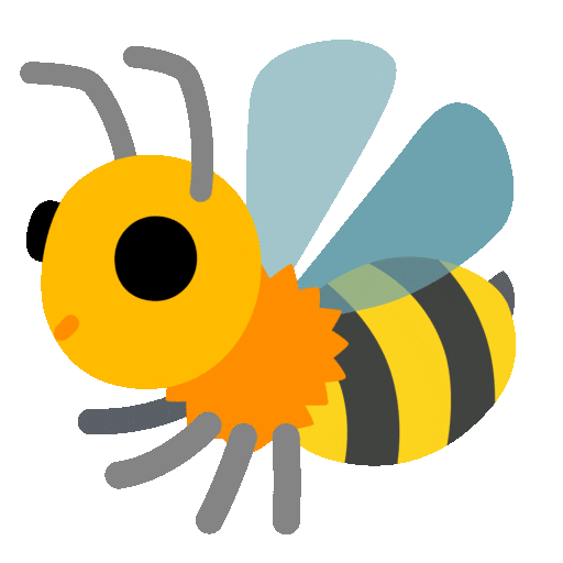 Noto Emoji Animation honeybee emoji image