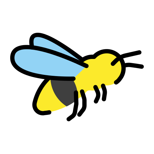 Openmoji honeybee emoji image