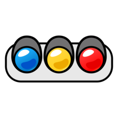 Emojidex horizontal traffic light emoji image