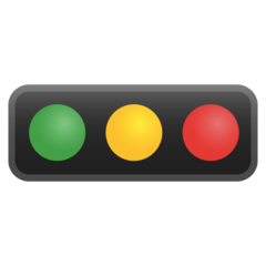 Google horizontal traffic light emoji image