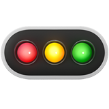 IOS/Apple horizontal traffic light emoji image