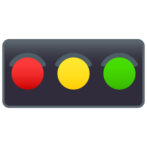 JoyPixels horizontal traffic light emoji image