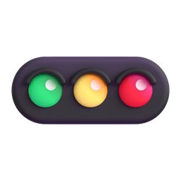 Microsoft Teams horizontal traffic light emoji image