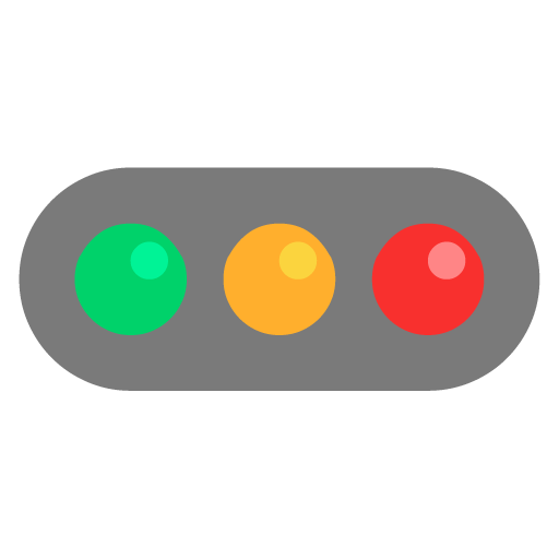 Microsoft horizontal traffic light emoji image