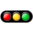 Samsung horizontal traffic light emoji image