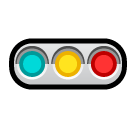 SoftBank horizontal traffic light emoji image