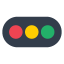 Toss horizontal traffic light emoji image