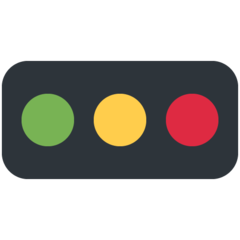 Twitter horizontal traffic light emoji image