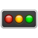 Whatsapp horizontal traffic light emoji image
