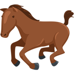 Facebook Messenger horse emoji image