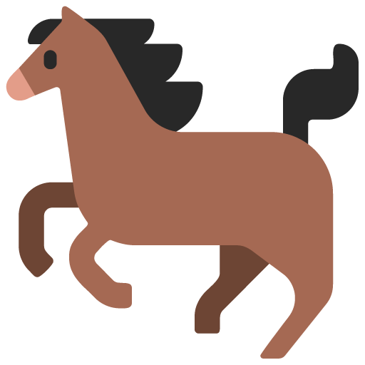 Microsoft horse emoji image