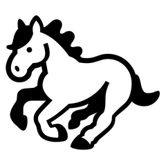 Noto Emoji Font horse emoji image