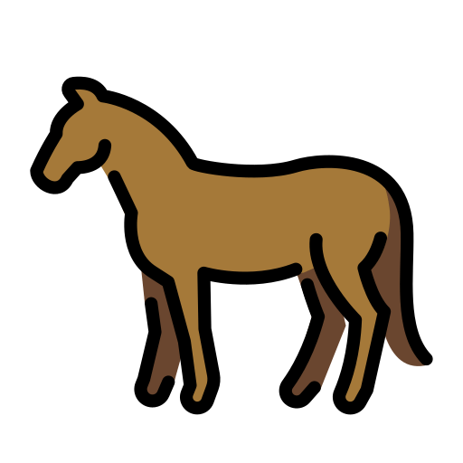 Openmoji horse emoji image