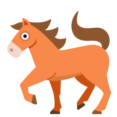 Skype horse emoji image