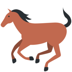 Twitter horse emoji image