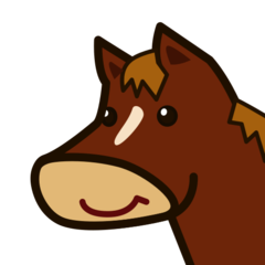 Emojidex horse face emoji image