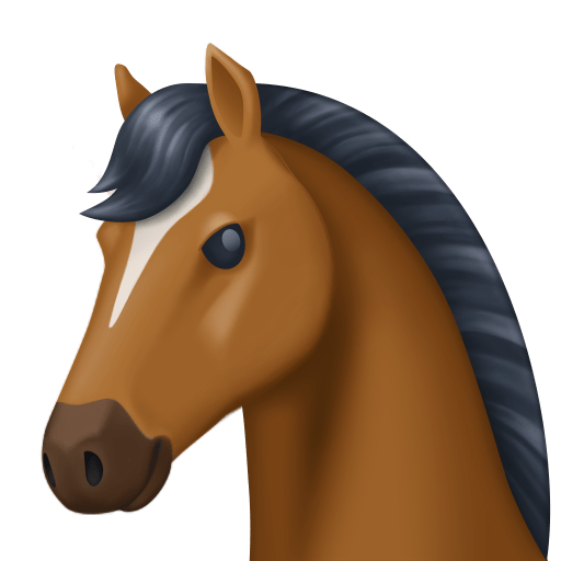 Facebook horse face emoji image