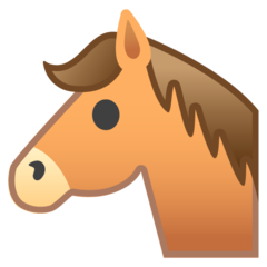 Google horse face emoji image