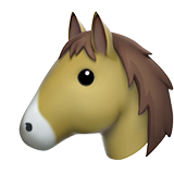IOS/Apple horse face emoji image