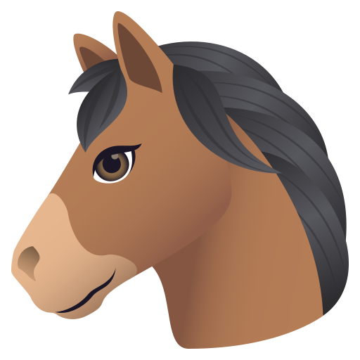 JoyPixels horse face emoji image