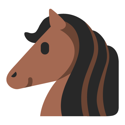 Microsoft horse face emoji image