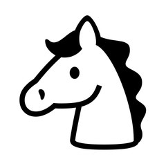 Noto Emoji Font horse face emoji image