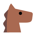 Toss horse face emoji image