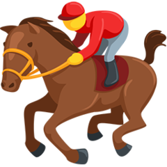 Facebook Messenger horse racing emoji image