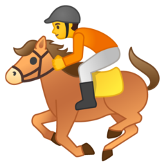 Google horse racing emoji image