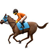 IOS/Apple horse racing emoji image