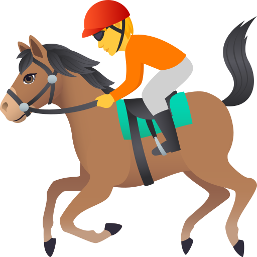 JoyPixels horse racing emoji image