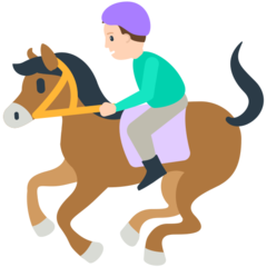 Mozilla horse racing emoji image