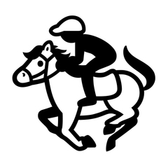 Noto Emoji Font horse racing emoji image