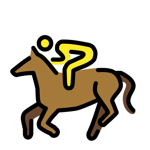 Openmoji horse racing emoji image