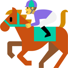 Skype horse racing emoji image