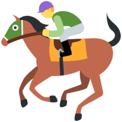 Twitter horse racing emoji image