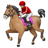 Whatsapp horse racing emoji image