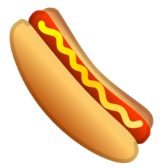 Google hot dog emoji image