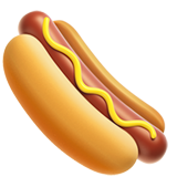 IOS/Apple hot dog emoji image