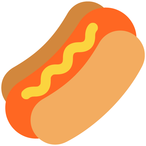 Microsoft hot dog emoji image