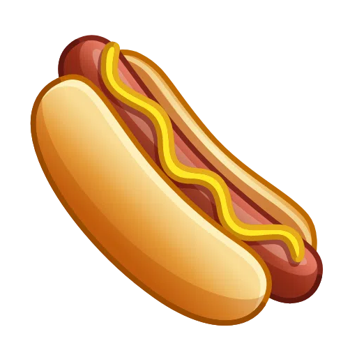 Telegram hot dog emoji image
