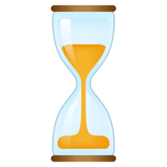 Emojidex hourglass with flowing sand emoji image