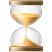 Samsung hourglass with flowing sand emoji image