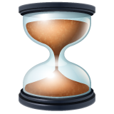 Whatsapp hourglass with flowing sand emoji image