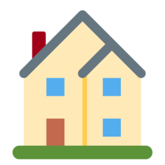 Twitter house building emoji image