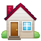 Whatsapp house building emoji image