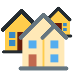 Twitter house buildings emoji image