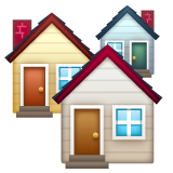 Whatsapp house buildings emoji image